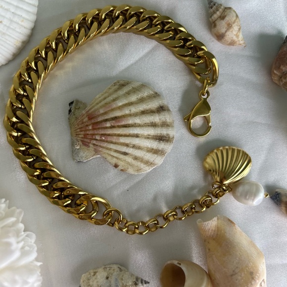 Chunky Vintage Gold plated bracelet - Picture 1 of 2